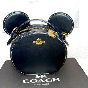 NWT Disney x Coach Mickey Mouse Ears Handbag/Crossbody